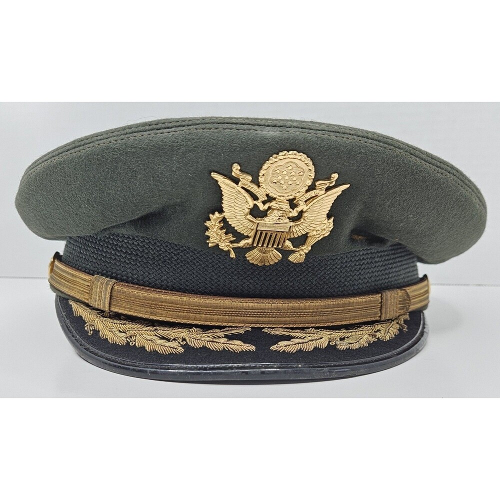 Vintage Army Major Dress Hat Berkshire De Luxe Vintage Military Militaria